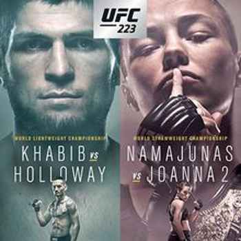 213 UFC 223 Rose vs Joanna 2 Edition of 